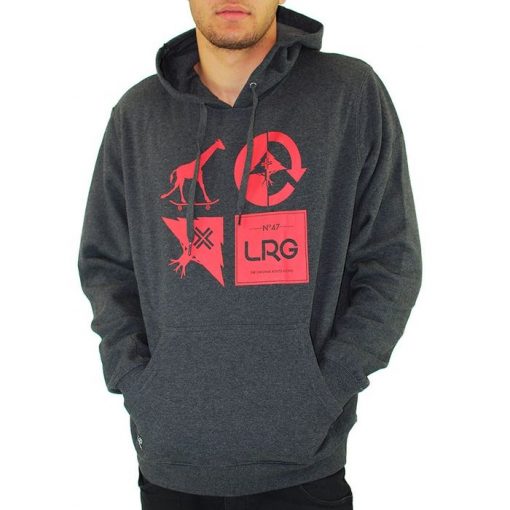 lrg logo mashup kapucnis pulover heather black 02