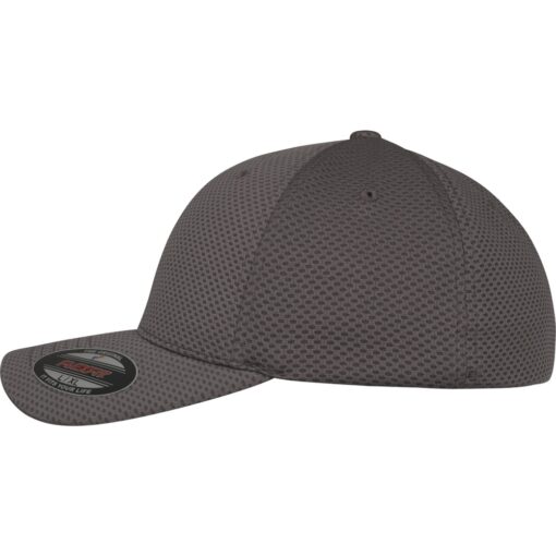 flexfit 3d hexagon jersey dark grey fullcap sapka 02