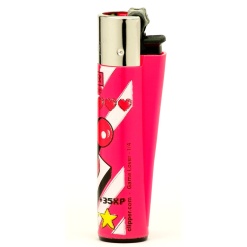 clipper game lover öngyújtó pink 02