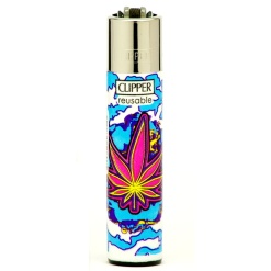 clipper leaf explosion öngyújtó pink 01
