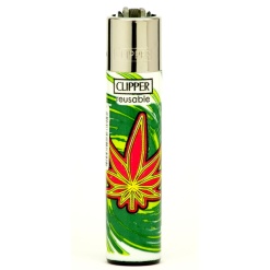 clipper leaf explosion öngyújtó red 01