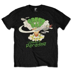 merchcode green day paradise rövid ujjú póló black 00
