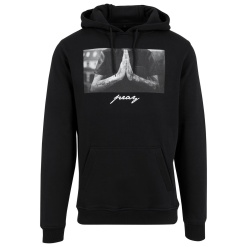 mister tee pray kapucnis pulóver black 01