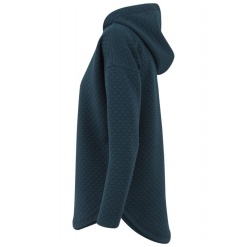 urban classics quilt oversize hoody női kapucnis pulóver petrol 03