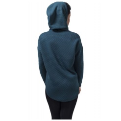 urban classics quilt oversize hoody női kapucnis pulóver petrol 06