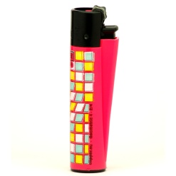 clipper geometric öngyújtó pink 02