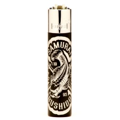 clipper metal samurais öngyújtó black 01