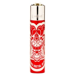 clipper metal samurais öngyújtó red 01