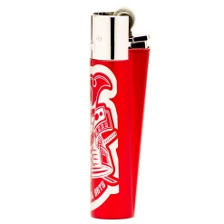 clipper metal samurais öngyújtó red 02