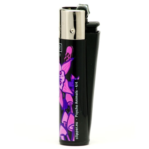 clipper psycho animals öngyújtó black 02