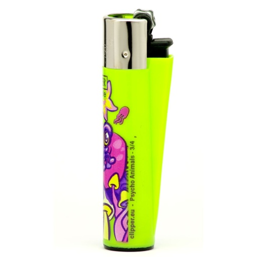 clipper psycho animals öngyújtó lime 02
