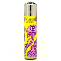 clipper psycho animals öngyújtó yellow 01