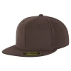 flexfit 210 fitted fullcap sapka brown 01