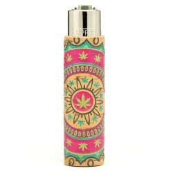 clipper pop cover cannabis öngyújtó green pink 01