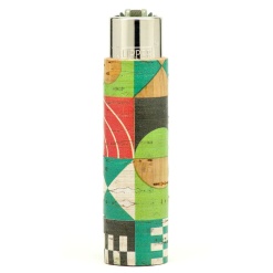 clipper pop cover geometric öngyújtó green 01