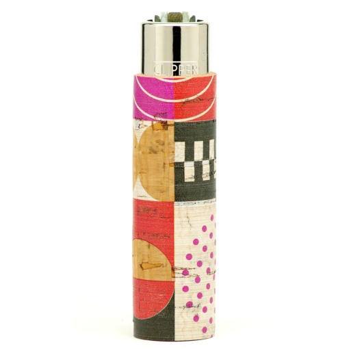 clipper pop cover geometric öngyújtó purple red 01