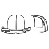 perfectcurve cap cage sapkamosó keret black 03
