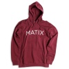 Matix Monoset kapucnis pulóver (oxblood)