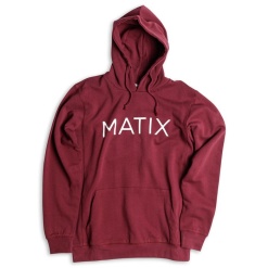 Matix Monoset kapucnis pulóver (oxblood)