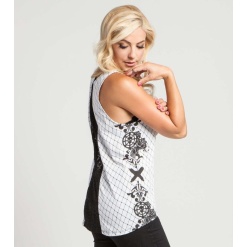 Alternative view of Metal Mulisha Rosebud női trikó (white)