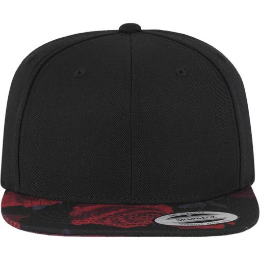 Flexfit Classic roses snapback sapka (black/red) - Image 4