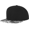 flexfit classic sun king snapback sapka black white 01