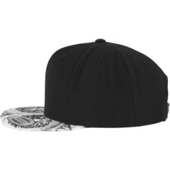 flexfit classic sun king snapback sapka black white 03