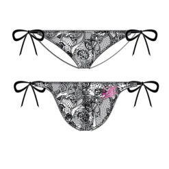 Alternative view of Metal Mulisha Layla Shirred Skimpy bikini alsó (white)